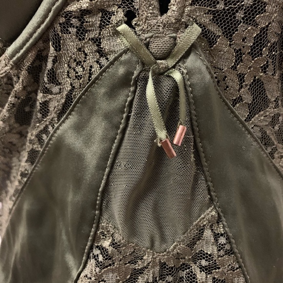 Victoria’s Secret Green Lace Lingerie Bodysuit - Picture 2 of 7